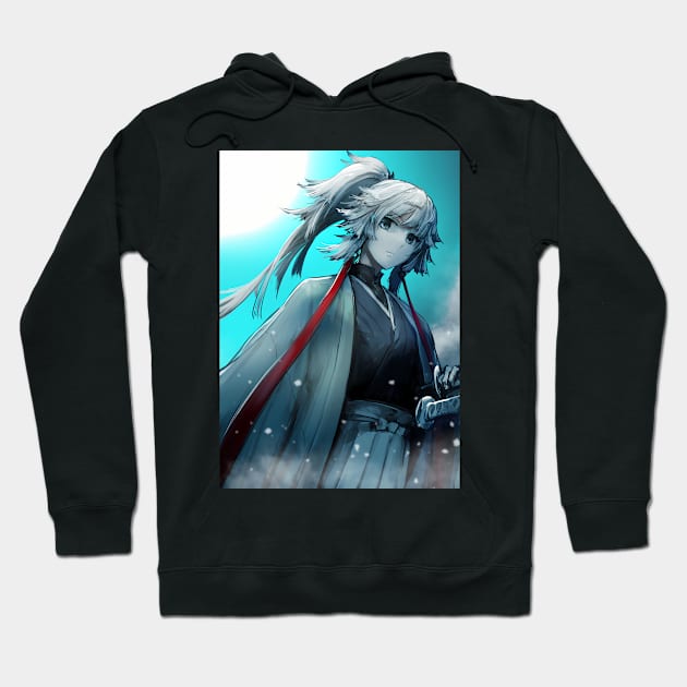 Ice cold samurai Hoodie by Fracture Traveling